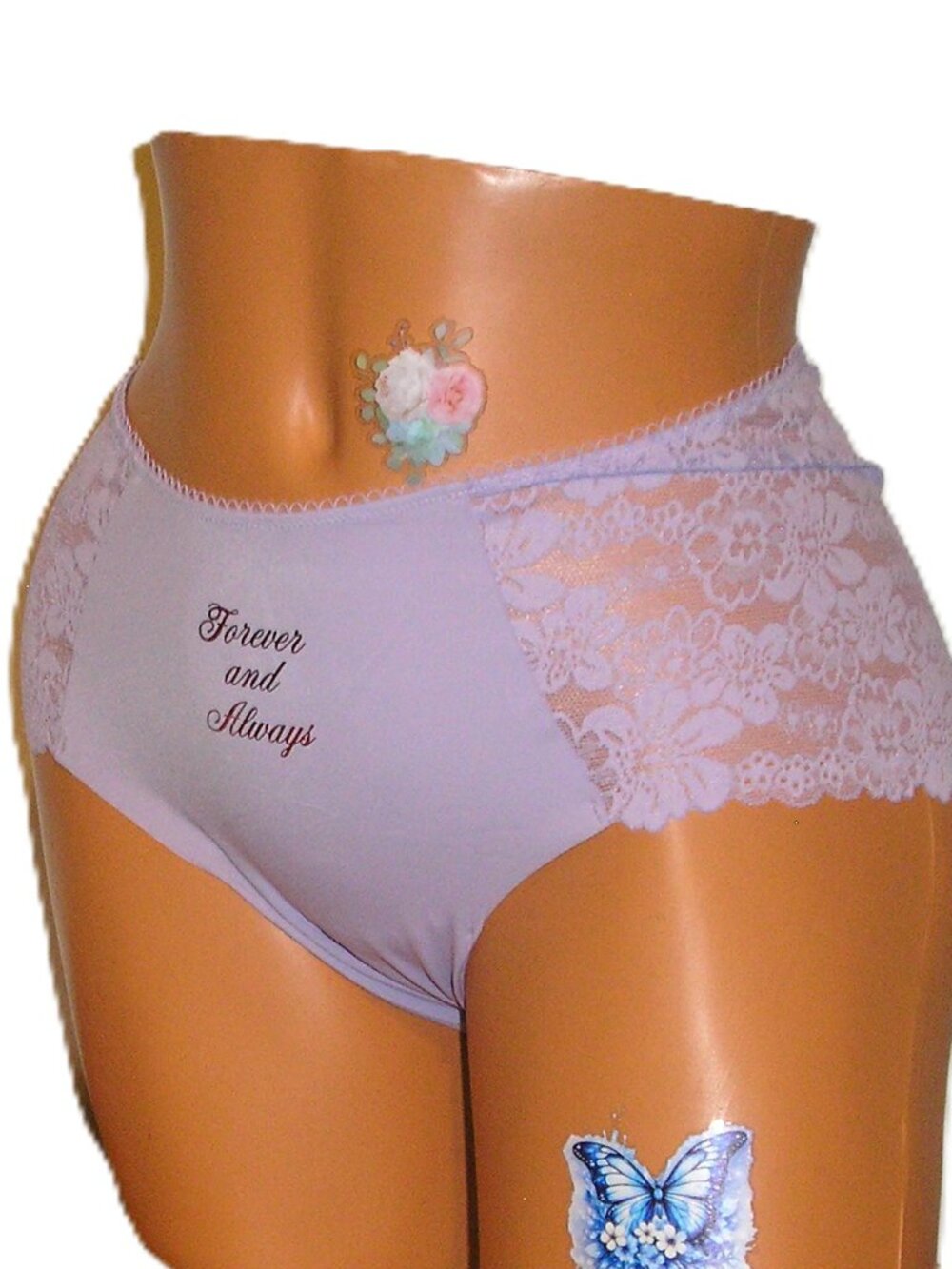 Victoria's Secret Pink - Forever & Always Purple Cheeky Panties Large